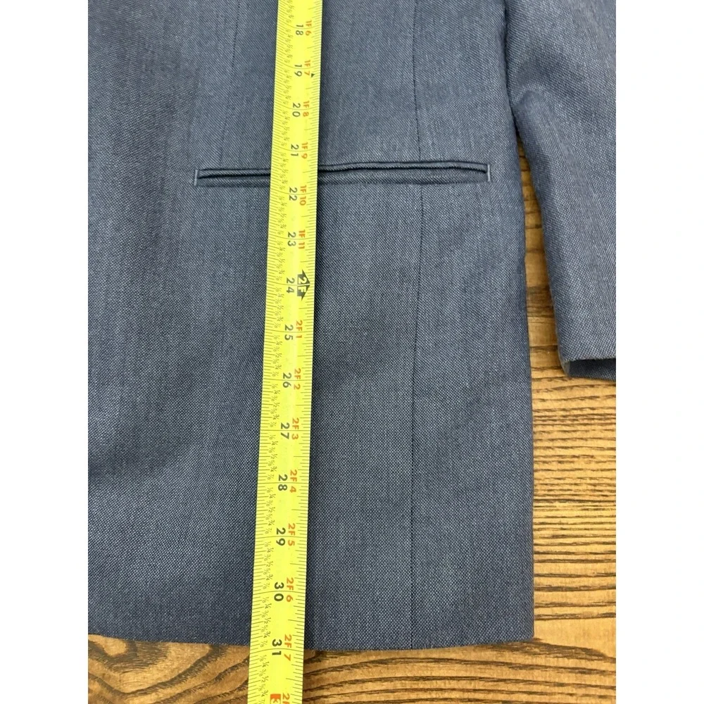 Lauren Ralph Lauren Men's‎ Blue Silk Blend 2-Button Sport Coat Blazer Size 44 R